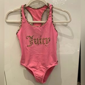 Authentic Juicy Couture girls one piece bathing suit in great condition.
